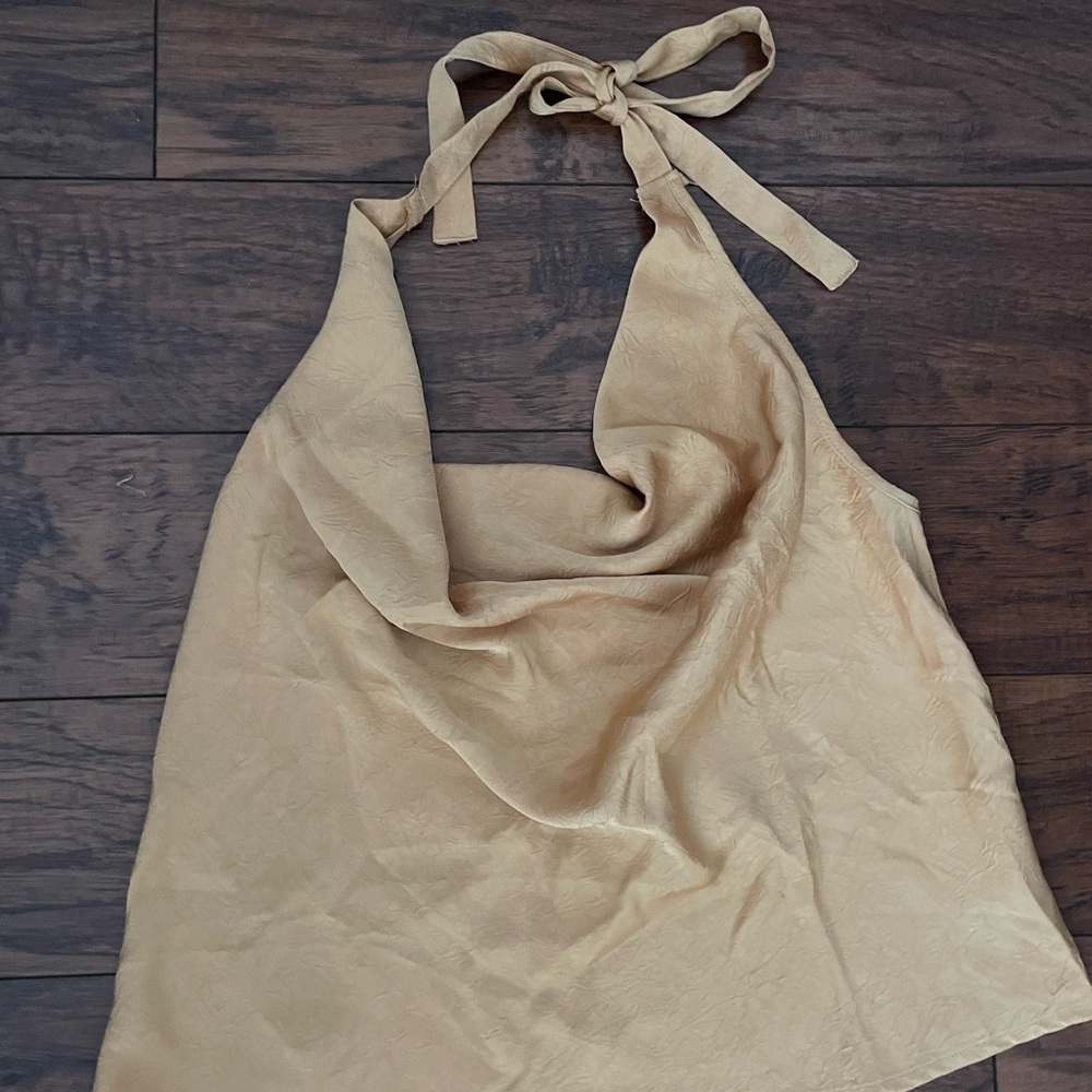 Chic Tan Halter Top
